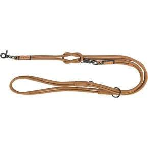 BE NORDIC predlžovacie kožené okrúhle vodítko, XS-L: 2.00 m/ o 8mm, hnedá